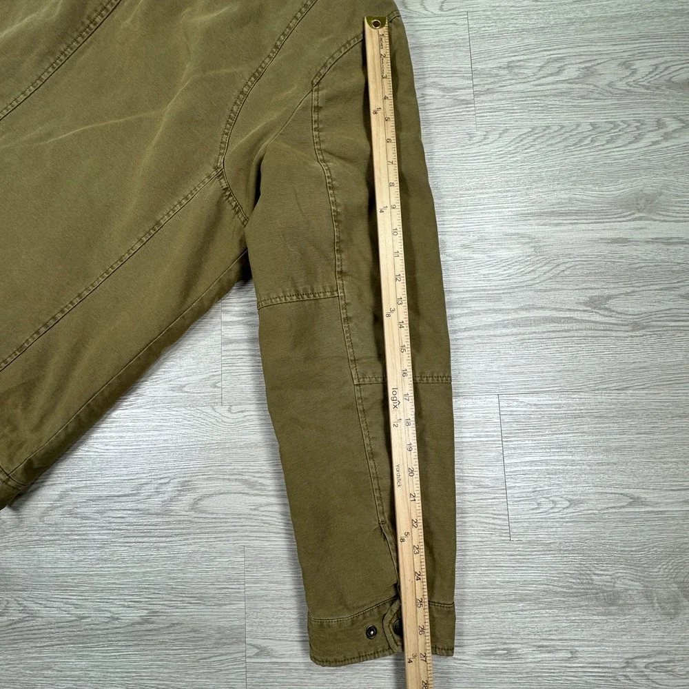 Levi's Men's Sherpa Collar Canvas Field Jacket Khaki XXL Quilted Lined Workwear